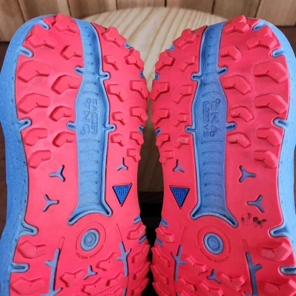 Brooks Women's Blue White Coral Trail Running Shoes - Picture 8 of 13